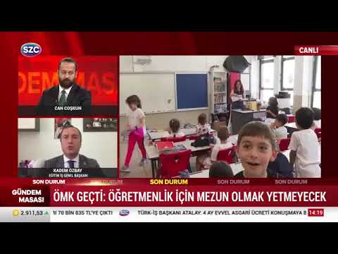 Genel Başkanımız Kadem Özbay, Sözcü Televizyonu`nda yayınlanan Gündem Masası programında gazeteci Can Coşkun`un canlı yayın konuğu oldu.11/10/2024 | EĞİTİM İŞ