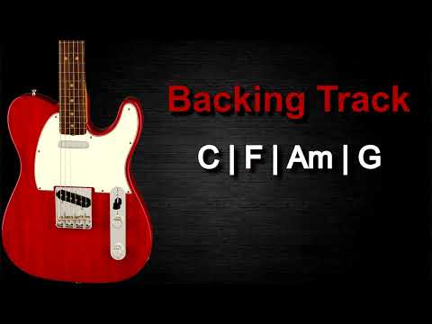 Pop Rock Ballad Guitar Backing Track in C Major | 66 BPM |
