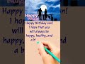 Heart Touching Birthday Wishes For Son Shorts