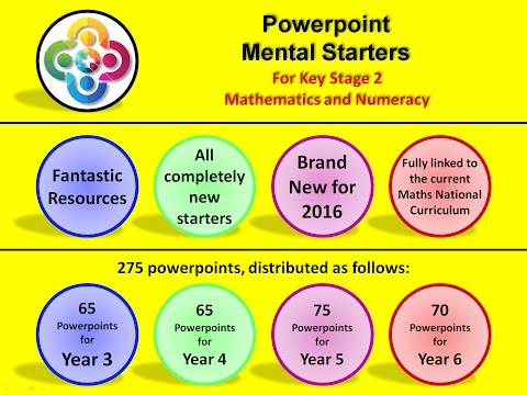 New KS2 Powerpoint Mental Starters 2016