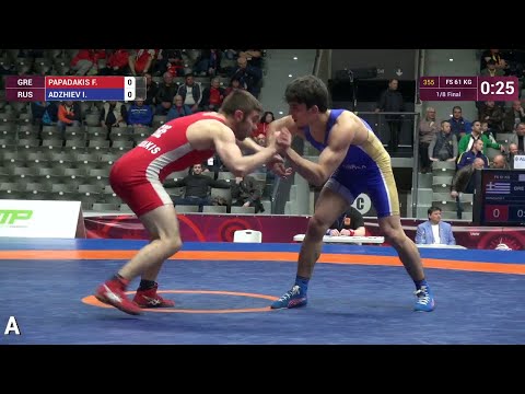 1/8:  Imam ADZHIEV (RUS) df. Fotios PAPADAKIS (GRE) by TF, 12-0