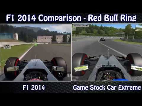 F1 2014 vs Game Stock Car Extreme - 2 Lap Race - Red Bull Ring