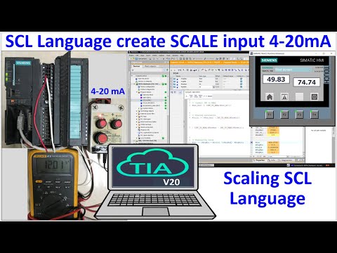 PLC S7-300 Scale Analog input (4-20mA) using TIA Portal V20 created by ...