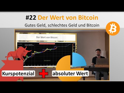 Live-Vortrag Geld/Bitcoin #22 - Der Wert von Bitcoin (Kurspotenzial und absoluter Wert)