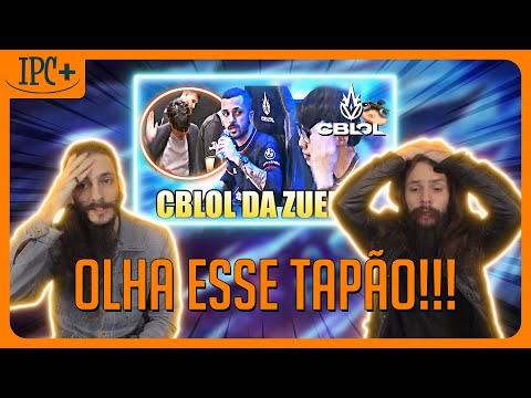 REACTING TO THE CBLOL OF JOKES | DYNQUEDO'S LOOK AND COACH'S SLAP