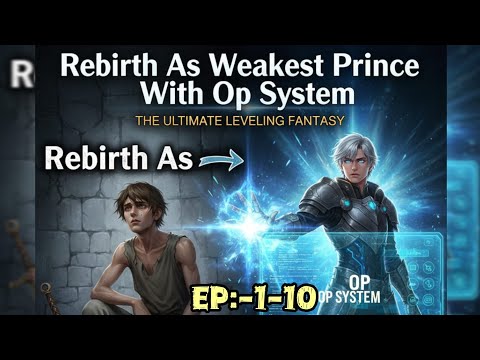 Rebirth As Weakest Prince With Op System Ep:-1-10#novelstory