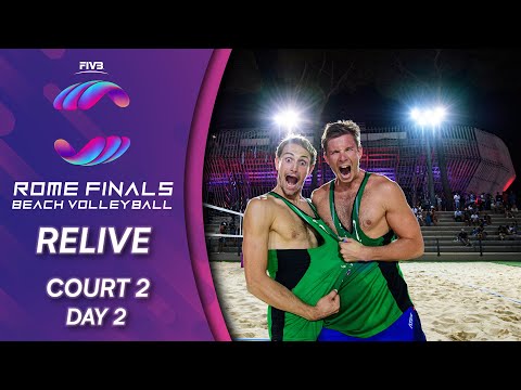 FIVB Beach Volleyball World Tour Finals 2019 | Court 2 - Day 2 | Rome
