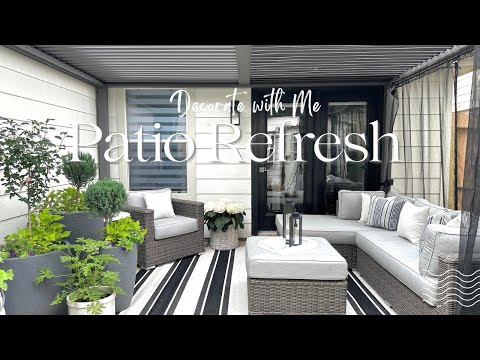 Spring Patio Refresh|Decorate with Me|Outdoor Decorating Ideas