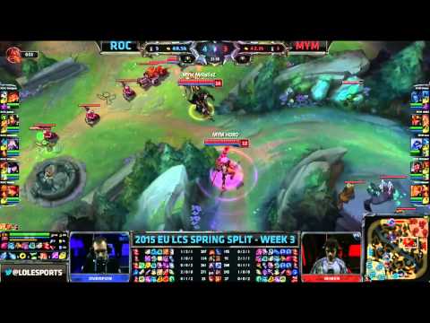 ROC vs MYM   EU LCS 2015 W3D2   Team ROCCAT vs MeetYourMakers VOD