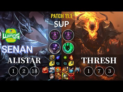 JAG Senan Alistar vs Thresh Sup - KR Patch 11.1