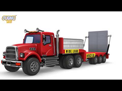 Car Loader Trucks for kids - Cars toys videos, police chase, fire truck - Surprise eggs  jugnu kids