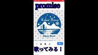 広瀬香美さんの【Promise】を歌ってみました。