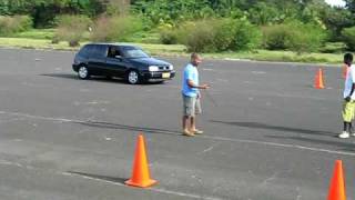 preview picture of video 'Grenada Autocross 1-Mar-09.  Volkswagen Golf.'