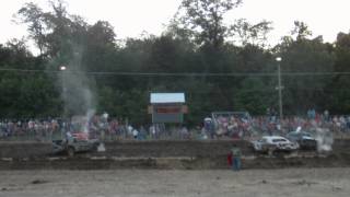 preview picture of video 'Indiana Allen County Fair Demolition Derby 2012'