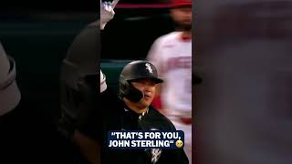 White Sox radio announcer Len Kasper honored John Sterling with his call on Munetaka Murakami's HR ????
