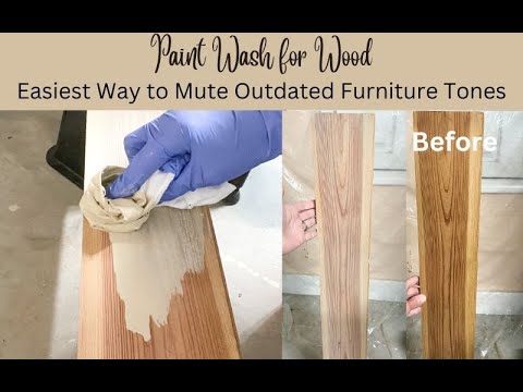 How to Paint Wash Furniture or Color Wash Wood
