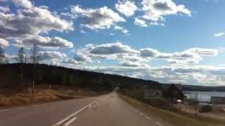 preview picture of video 'Driving through Porjus May 24 2013'