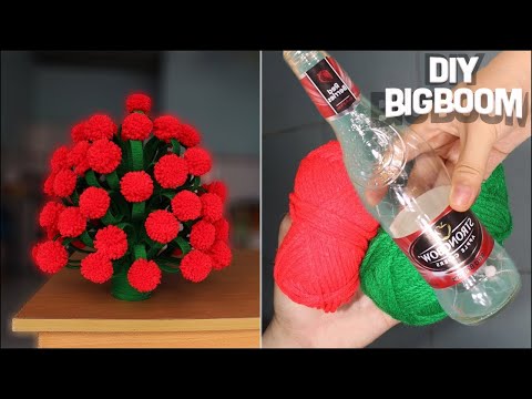 How to make Flower Vase At Home, Best use of X-rays and wool  | DBB