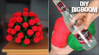 How to make Flower Vase At Home, Best use of X-rays and wool  | DBB