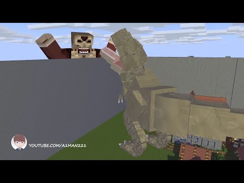 When Titan Meets Dinosaur (Minecraft Animation)