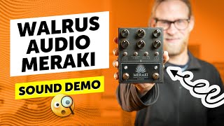 Video thumbnail for Walrus Audio Meraki Stereo Analog Delay - Sound Demo by Guitar Bonedo