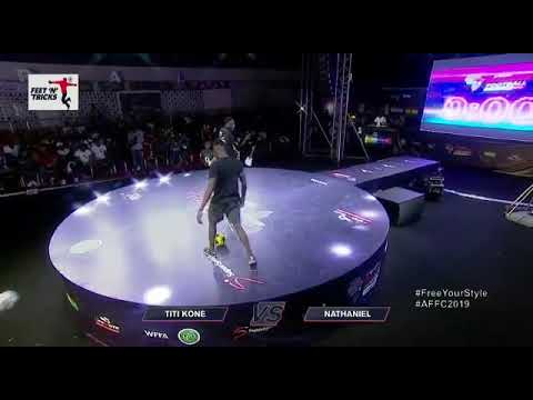Nathaniel Nath vs. Titi Kone • African Freestyle Football Championship 2019