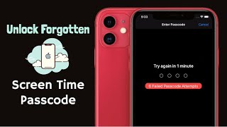 Screen Time Passcode Forgot? Recover Screen Time Passcode on iPhone 11