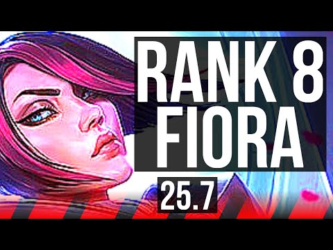 FIORA vs ORNN (TOP) | 67% winrate, Rank 8 Fiora | EUW Challenger | 25.7