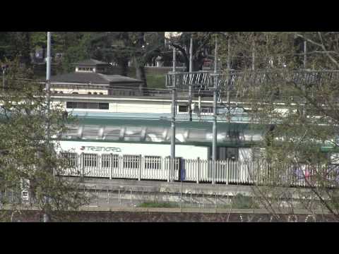 E464 con carrozze a 2 piani Trenord e pilota XMPR - Monza 30/03/2014
