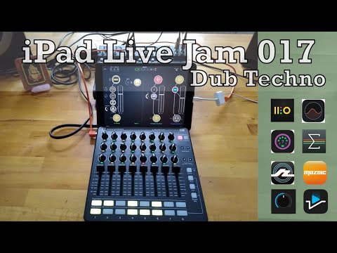 iPad Live Jam 017 | Dub Techno [LaunchControl XL, AUM, Drambo, Continua, Rozeta]  w/ remix pack