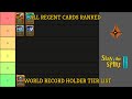 I Think Regent Can Win 90%+ of All Runs EASILY | World Record Holder Regent Cards Tier List