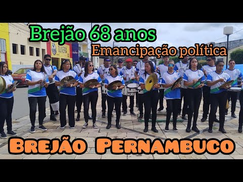 68 anos de emancipação política Brejão Pernambuco #comemoração#banda marcial#queima de fogos