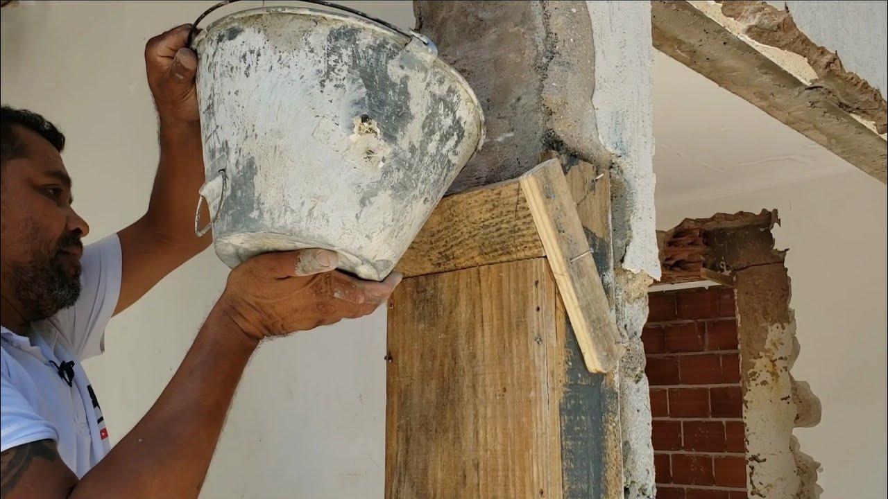 recuperação estrutural feito com graute,aprenda o segredo