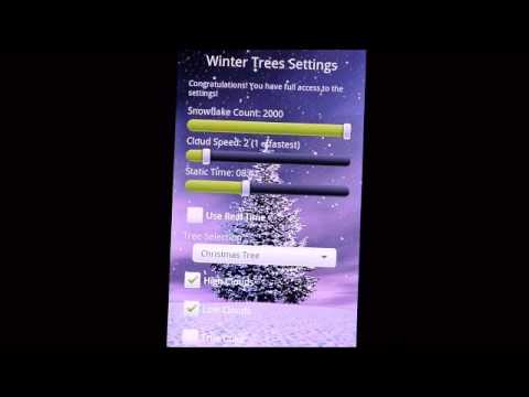 Winter Trees Live Wallpaper video