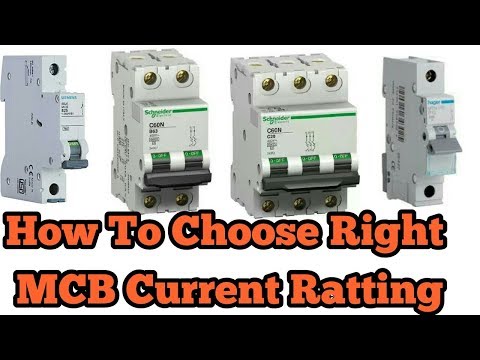 HOW to Choose Right MCB Breaker Current Ratting / Electrical Technician Video