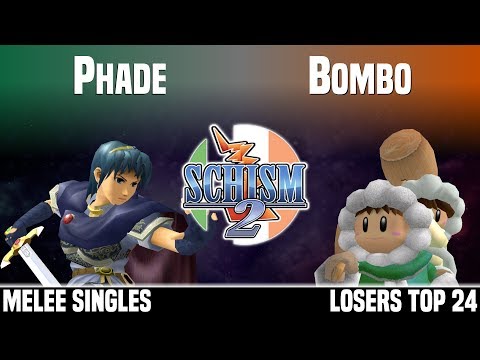 Schism 2 - Phade (Marth) vs Phoenix | Bombo (Ice Climbers) - MELEE SINGLES - LOSERS TOP 24