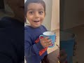 Cute Baby Drinking Bournvita Milk