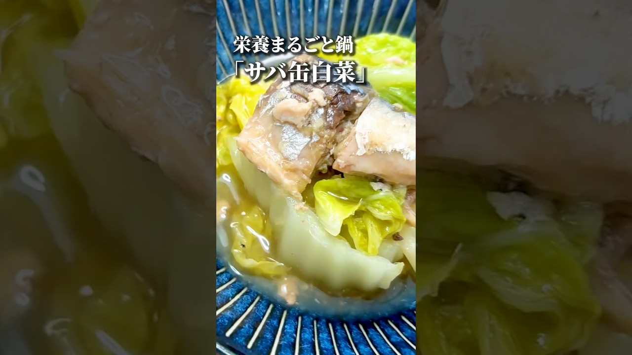 【材料2つ】白菜とサバ缶の無水煮｜栄養まるごと簡単健康レシピ