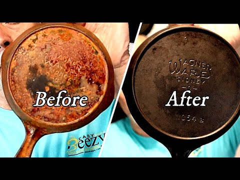 Thumbnail for Rusty Cast Iron Skillet Restoration by Cast iron