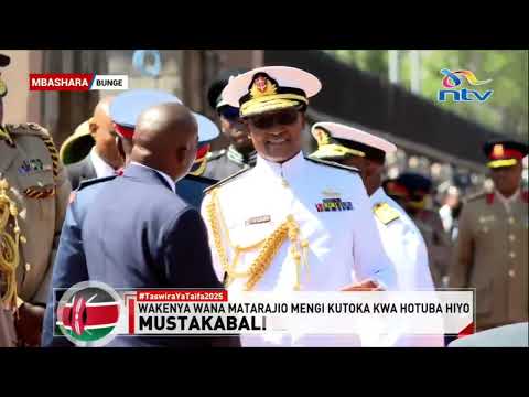 Deputy President Kithure Kindiki at Parliament buildings for the #StateOfTheNation2025