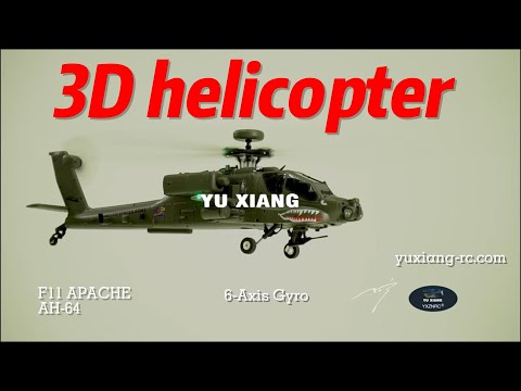 🌟 The Coolest 3D RC Helicopter – YuXiang F11 Apache AH-64 🌟