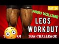 LEG WORKOUT at Home (DUMBBELLS ONLY) / HIGH VOLUME = MUSCLE GROWTH - 4 WEEK TRANSFORMATION CHALLENGE