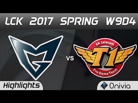 SSG vs SKT Highlights Game 1 LCK Spring 2017 W9D4 Samsung vs SK Telecom T1