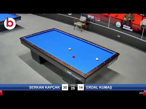 SERKAN KAPÇAK & ERDAL KUMAŞ Bilardo Maçı - 2022 ERKEKLER 1.ETAP-6.TUR