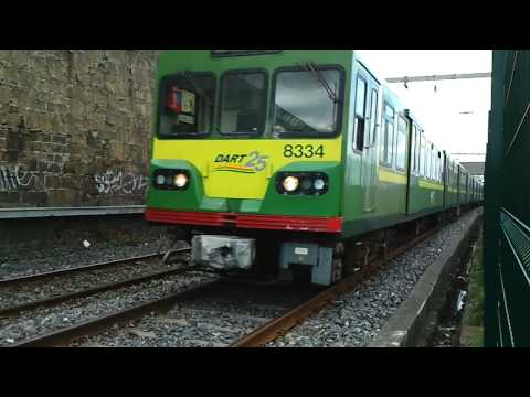 Dart Train number 8334 - Blackrock station, Southbound