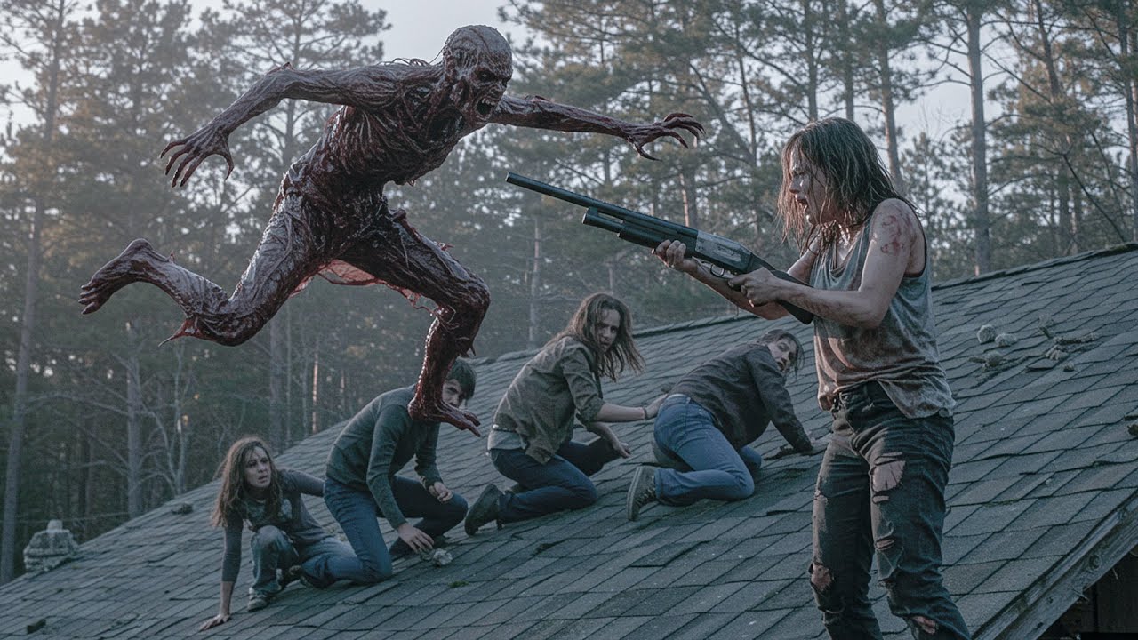 Atacados Por Ferozes Vampiros Zumbis na Floresta, Estudantes se Escondem Toda Noite em uma Cabana