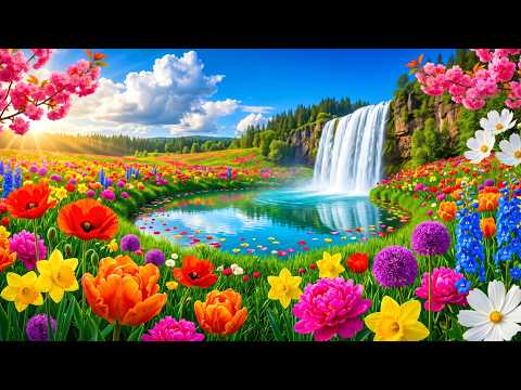 (NO ADS) Morning Relaxing Music 🌸🌿 • Boost Positive Energy & Relieve Stress 🌷🍃