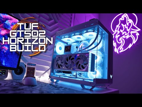 TUF GT502 Horizon Build Complete Step-by-Step Guide on How To Build a White Gaming PC 9800x3D + 4090