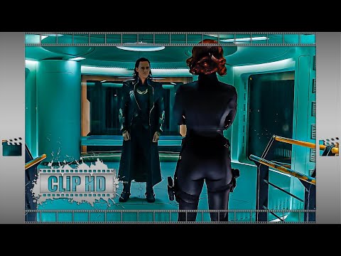 Black Widow Tricks Loki Scene - The Avengers (2012) Clip HD