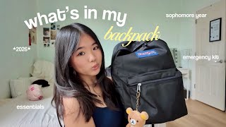 what’s in my backpack 2026 📓✏️ *sophomore year*
